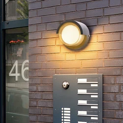 Modern Outdoor Wall Lamp Waterproof IP65 Garden Decoration Exterior Porch Light Courtyard Balcony Aisle Wall Lighting AC85-265