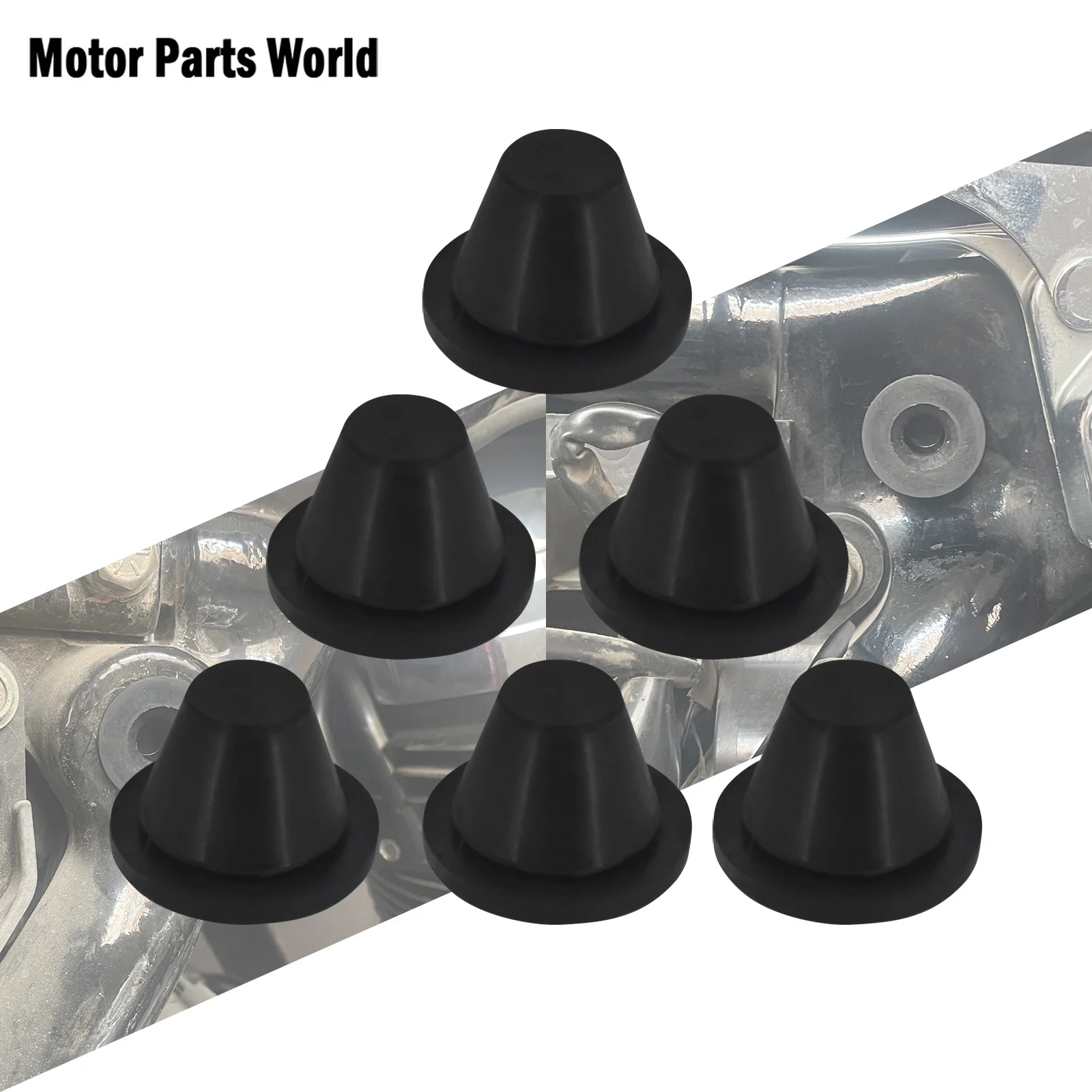 Motorcycle Rubber Side Cover Grommets 6pcs For Harley Touring Street Glide Electra Glide Road Glide FLHR 1996-2020