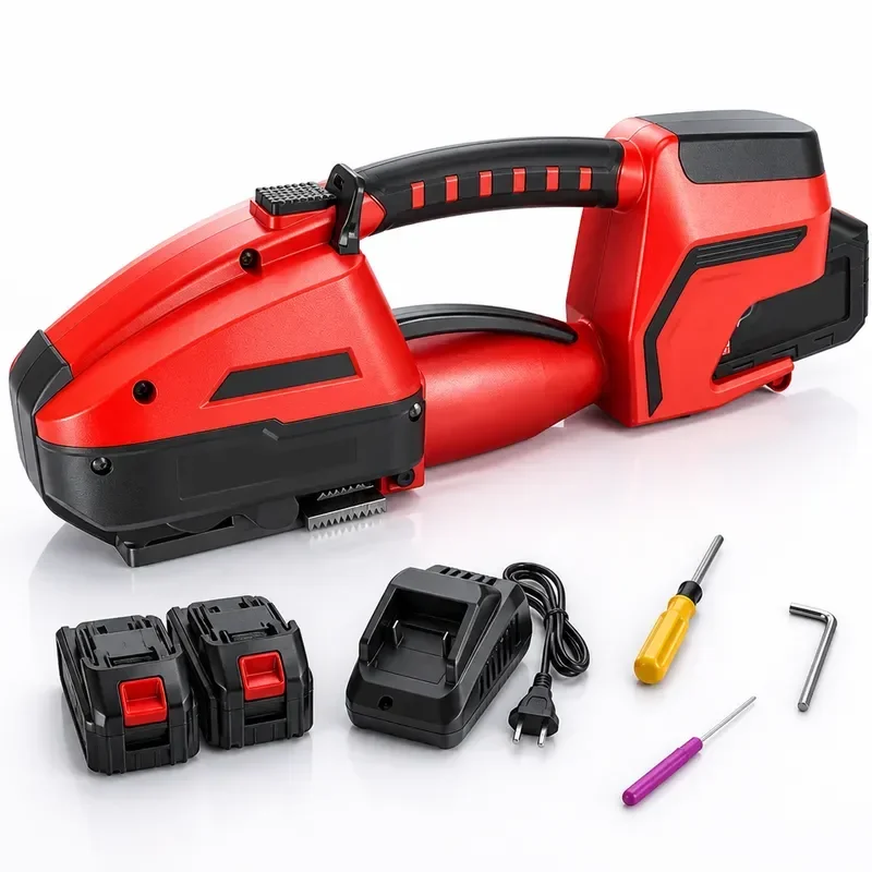 Handheld Electric Strapping Machine, Automatic PET PP Banding Tool, Portable Packaging Sealer for Carton Box & Pallet Wrapping view 3