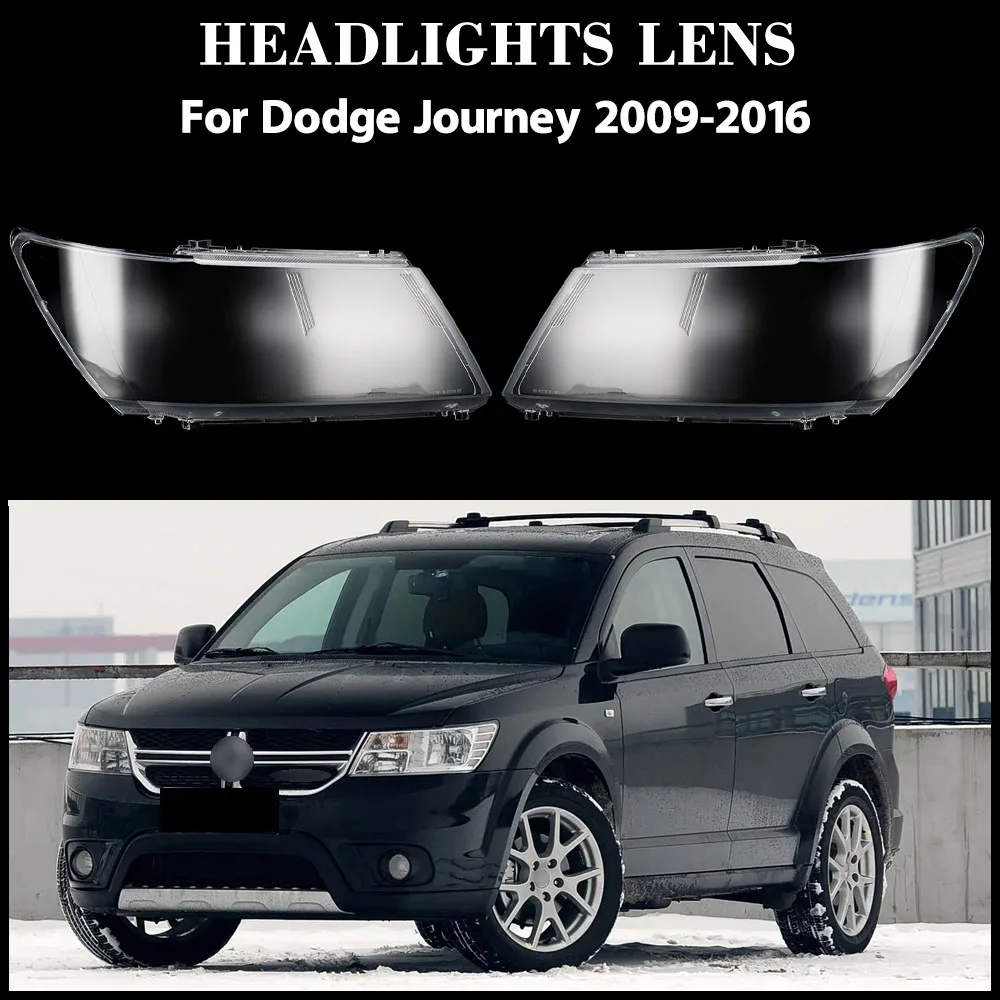 

For Dodge Journey 2009-2016 Lamp Shade Headlamp Shell Transparent Lampshade Headlight Cover Lens Plexiglass Replace Original