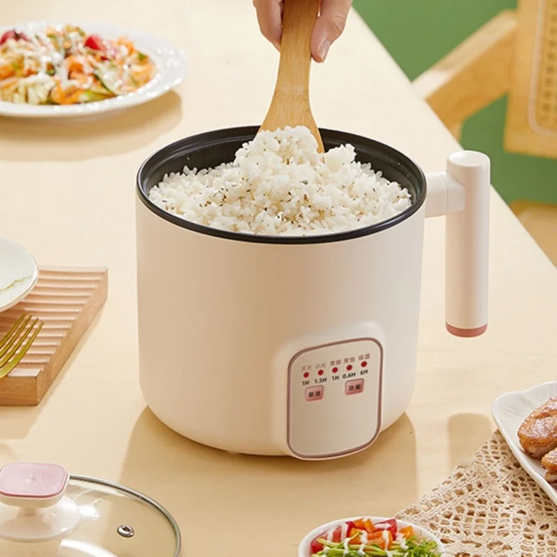 Electric Hot Pot 1.8L Mini Multifunction Electric Noodle Cooker With Handle For Home Dorm Office Single Layer view 3