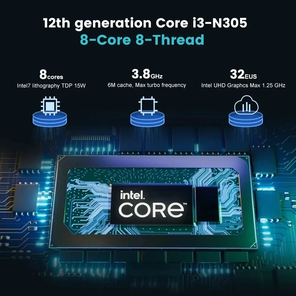 CWWK Super Firewall Mini PC M1 12a generazione Alder Lake i3 N305 N100 4x Intel 2.5G LAN Mini Soft Router Type-C Proxmox pfSense ESXi