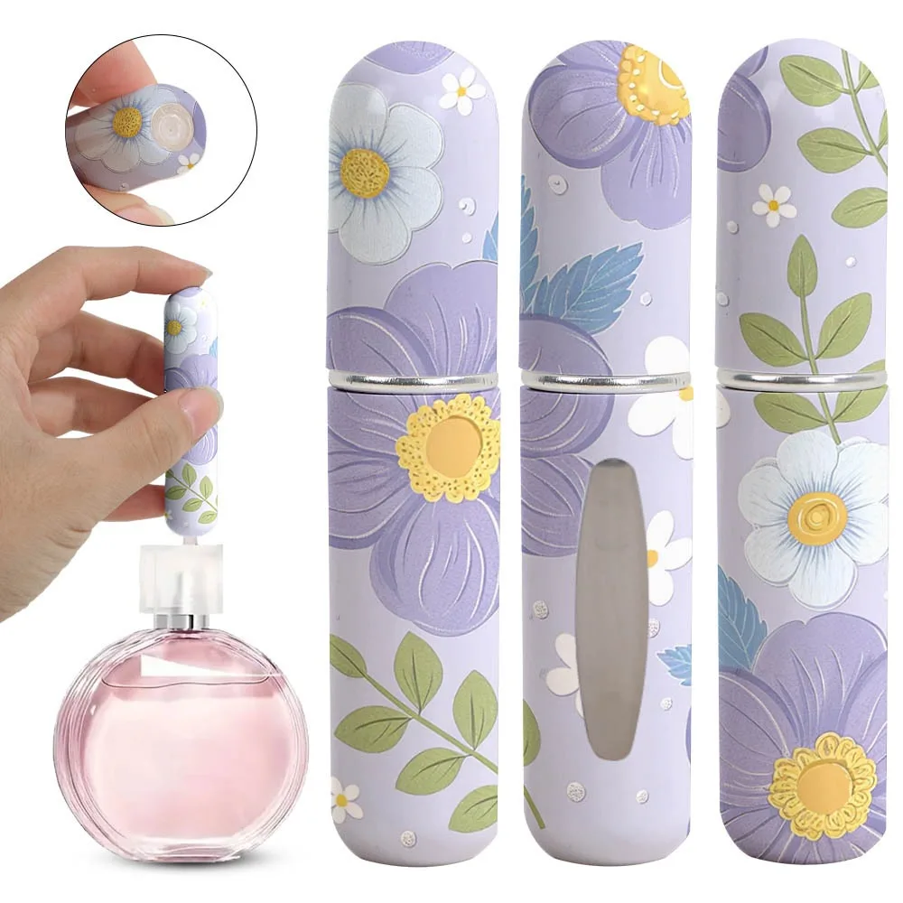 Nowa podróżna mini butelka perfum 5 ml wielokrotnego napełniania olejek eteryczny alkohol puste pojemniki kosmetyczne butelka z atomizerem w sprayu