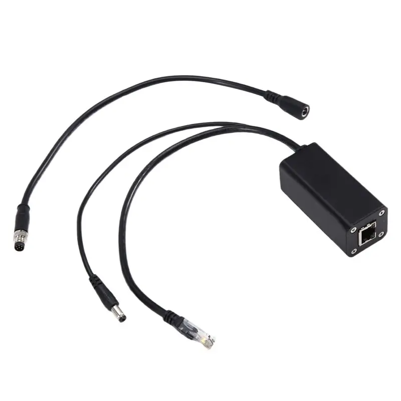 B24B For Security CCTV System Camera Compatible 25W 2.5G POE Splitter 48V To 12V IEEE 802.3Af Power Ethernet Splitter Adapter 12