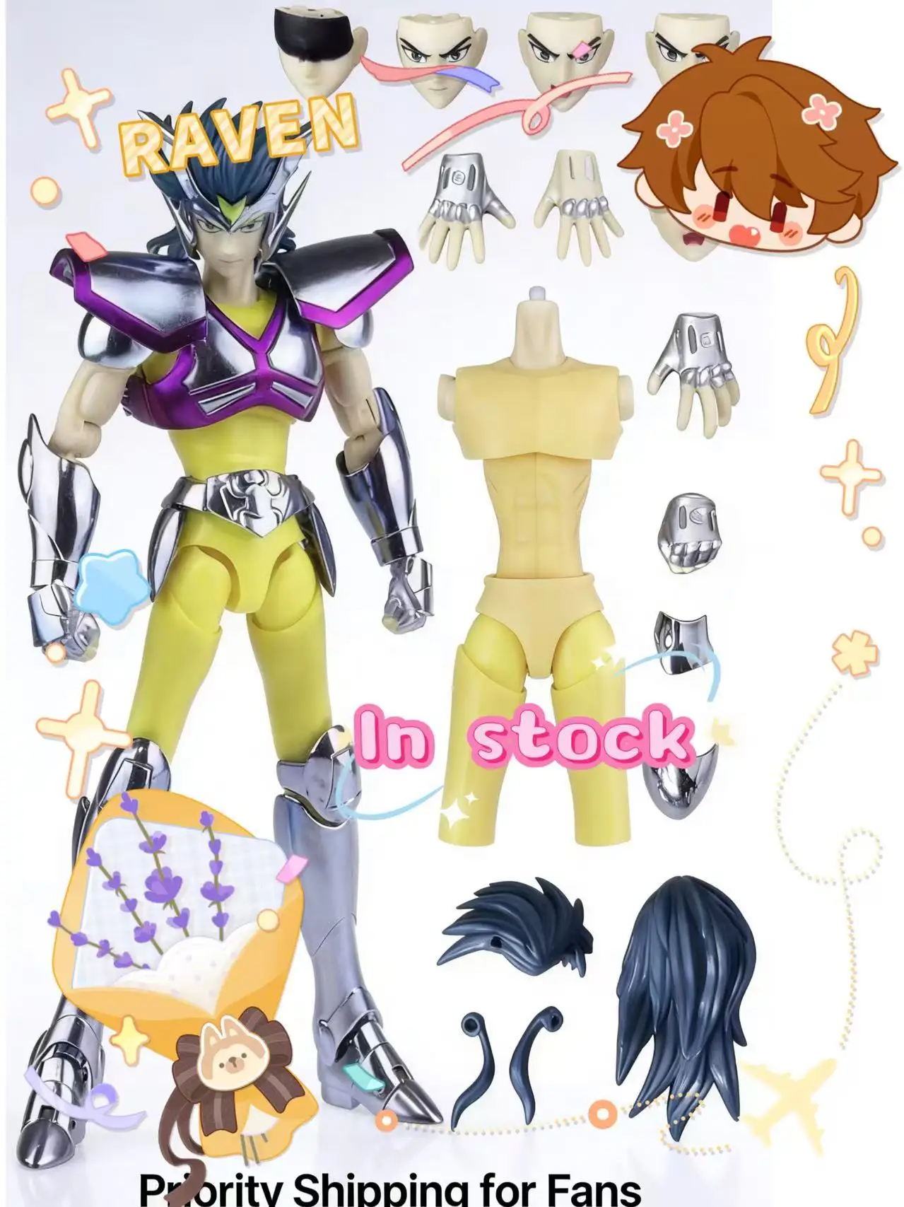 

В наличии: Коллекционная подвижная фигурка Silver Saint Seiya Hound Base (MST Saint Cloth Myth) – подарок для коллекционеров