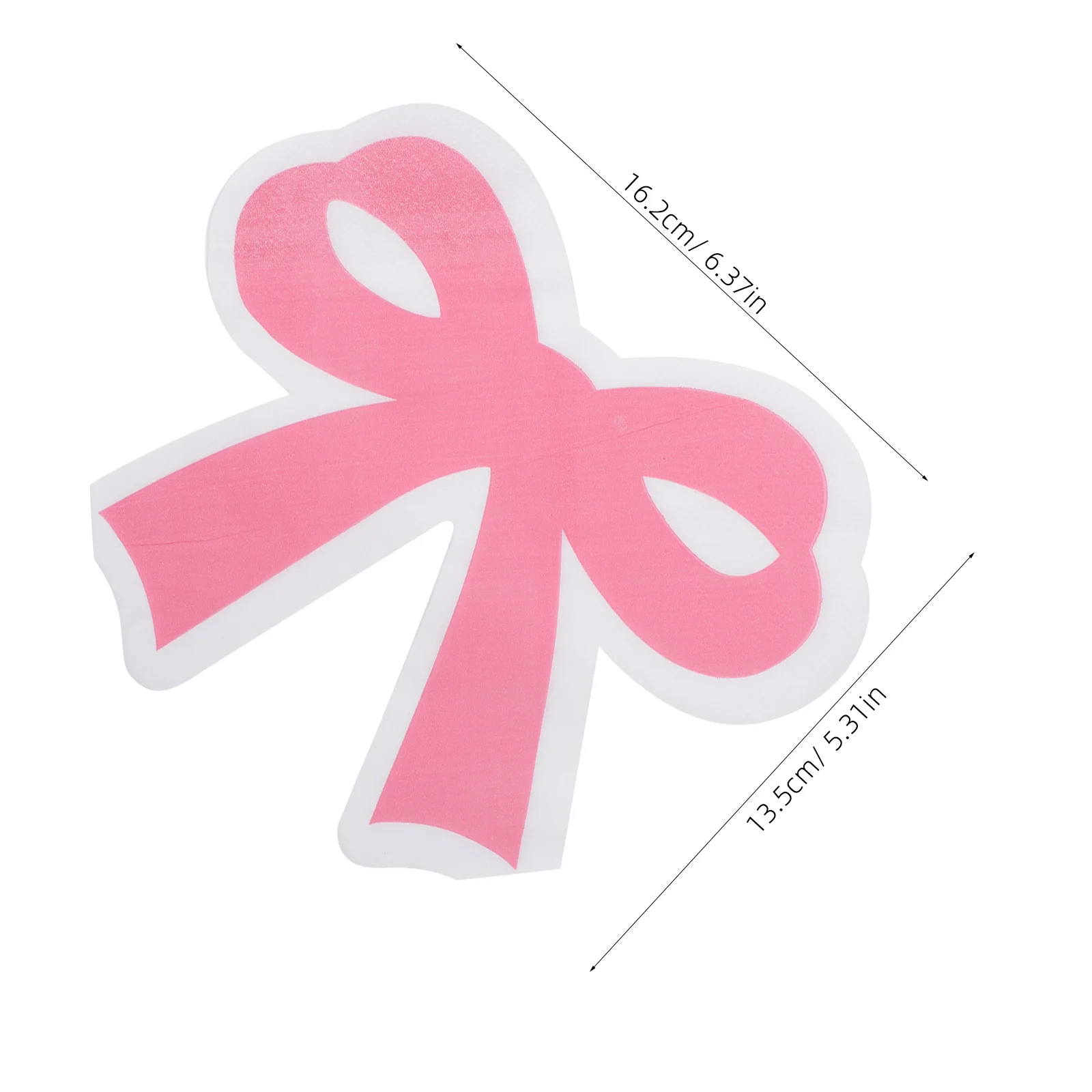 40 قطعة مناديل على شكل فيونكة على شكل فراشة 6.37 بوصة × 6.09 بوصة مناديل ورقية للاستعمال مرة واحدة باللون الوردي لحفلات أعياد الميلاد ومستلزمات الأنسجة المزخرفة للعشاء #6