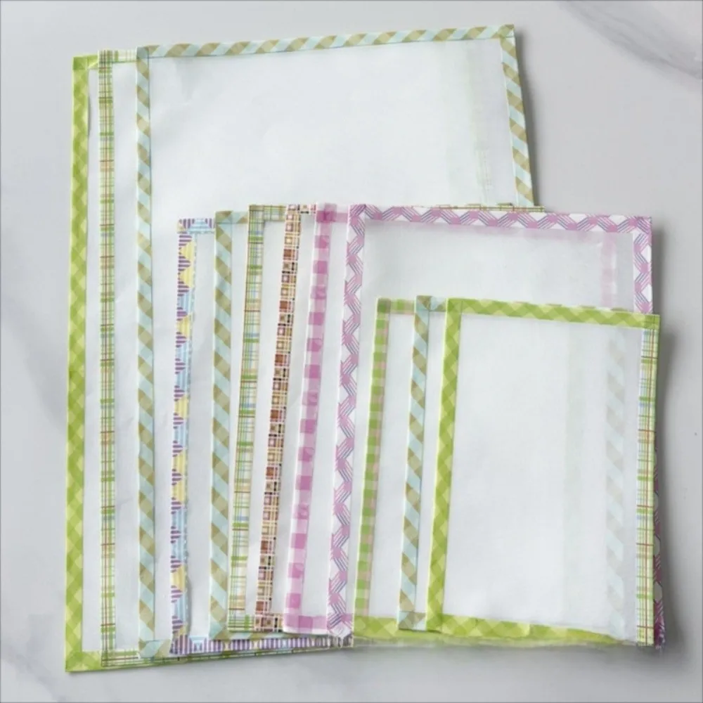 Handmade Perler Beads Baking Cloth Edge-stitched Transparent Iron-on Mat DIY Accessories Perler Beadsheat-resistant Paper