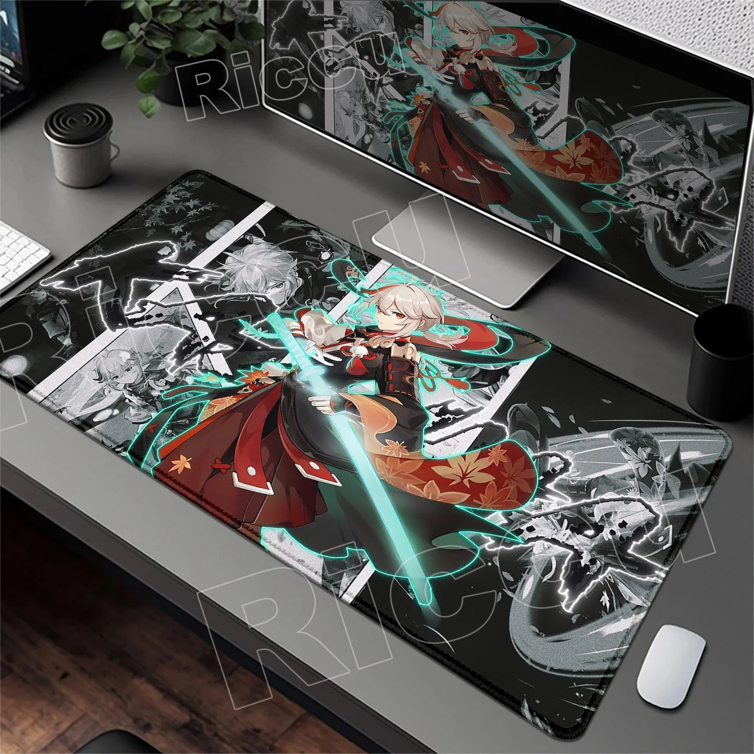 

Kaedehara Kazuha Mouse Pad Genshin Impact Mousepad Keyboard Pad Laptop 900x400 Computer Pad PC Gaming Accessories Anime Desk Mat