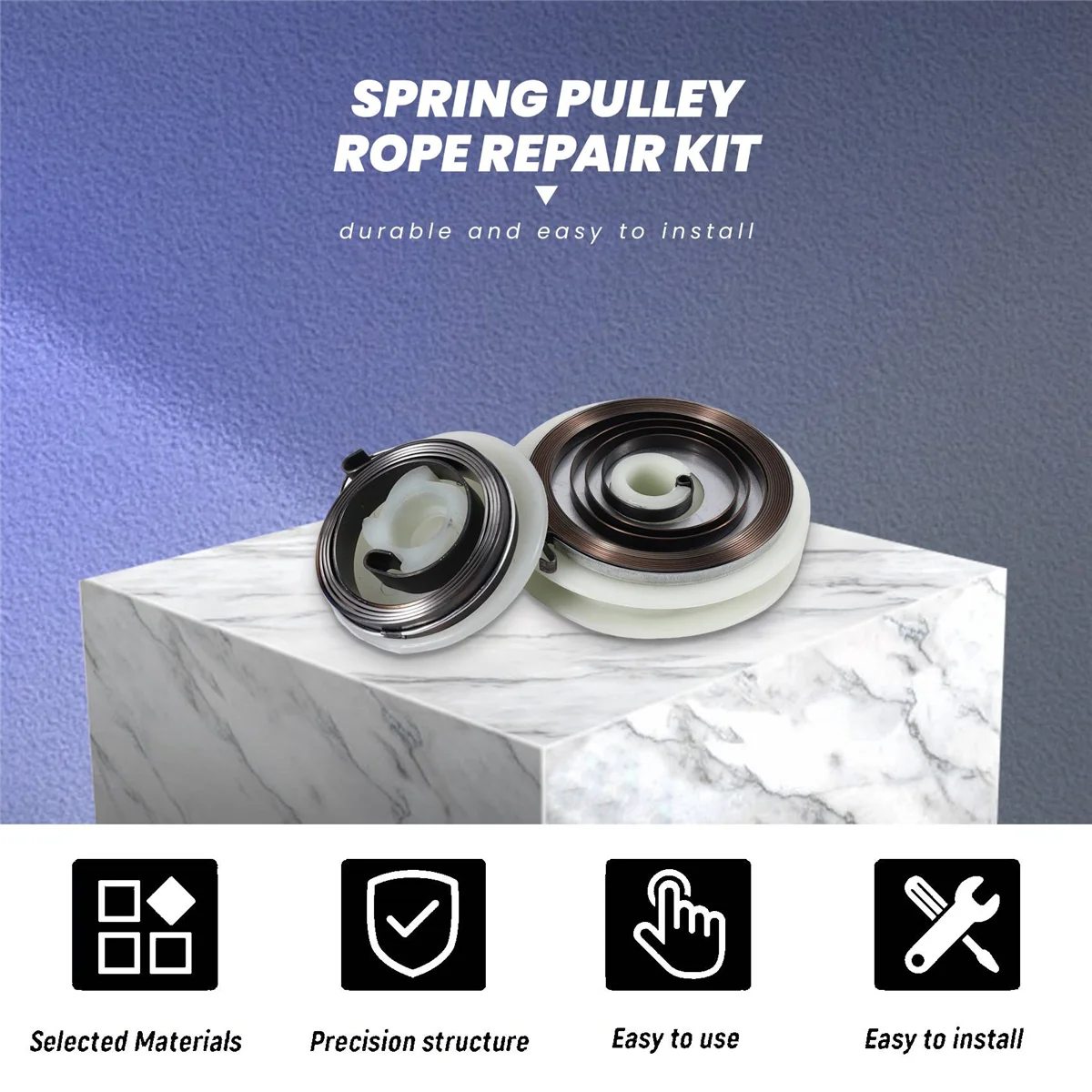 New 5200 5800 52Cc 58Cc for Chinese Chainsaw Easy Starter Recoil Spring Pulley Rope Repair Kit Gas Saws