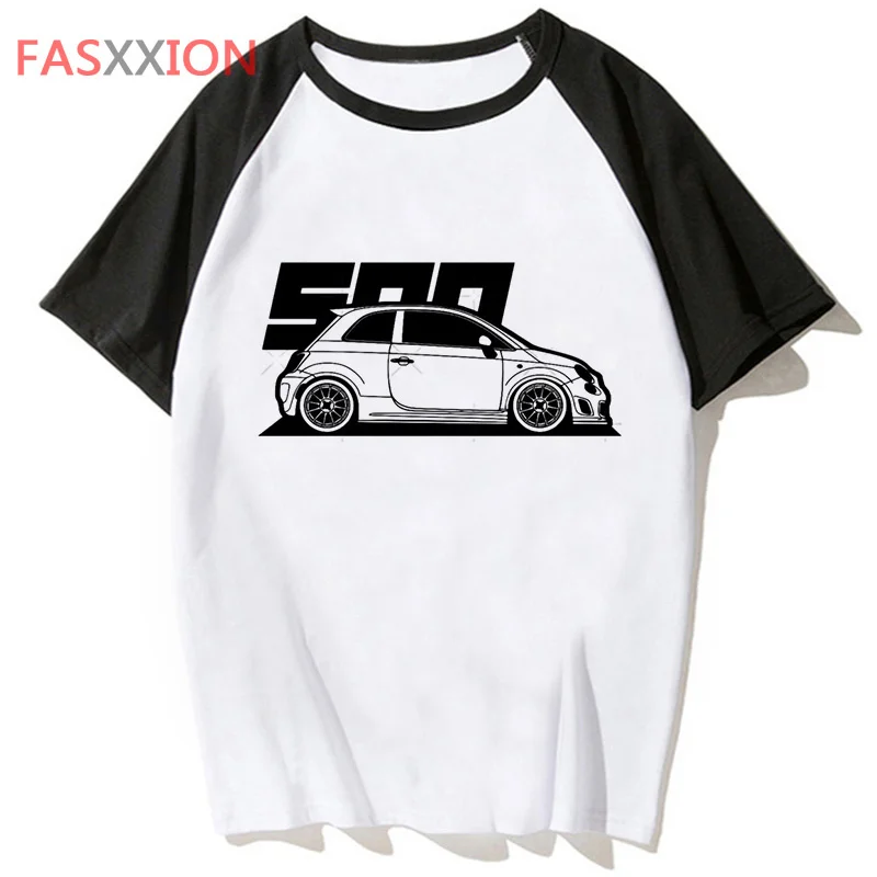 Abarth t shirt male couple clothes print aesthetic couple tumblr tshirt harajuku kawaii harajuku