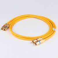 Pair Van Den Hul M.C D-102 MK III HYBRID (Halogen F) hifi Audio Cable with Gold plated RCA jack RCA to RCA VDH extension cable