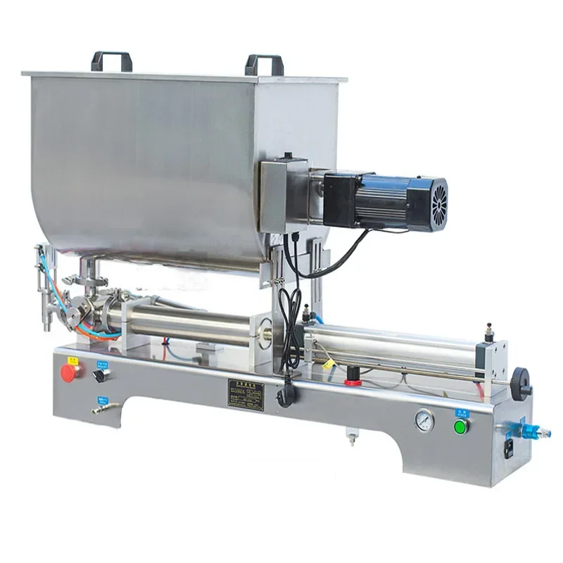 10〜100mlの液体充填機,攪拌機能付き空気圧充填機,ジリペーストの詰め替え