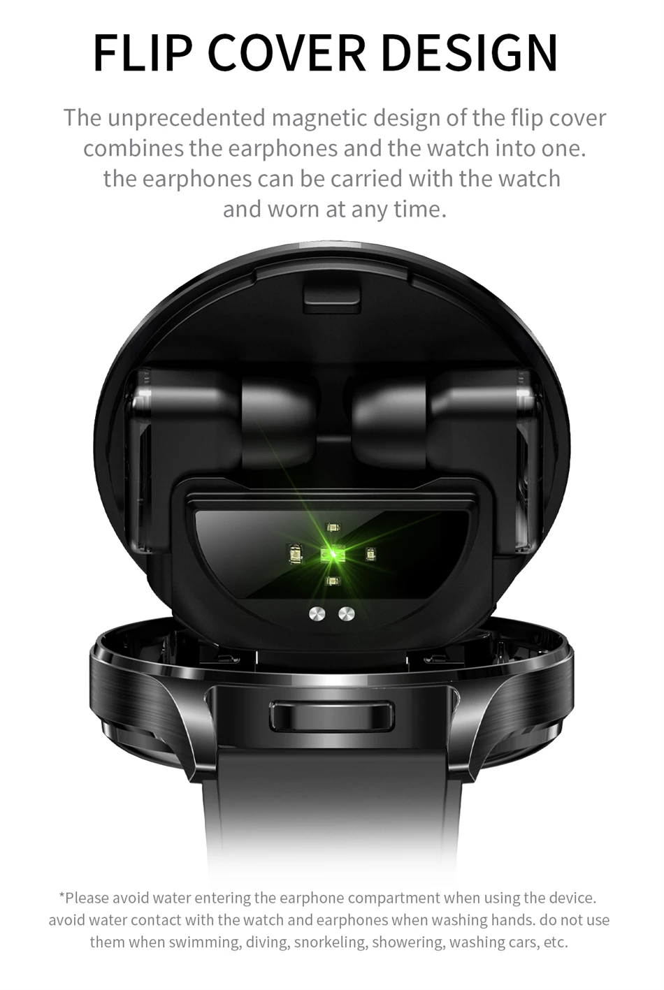 2026 Neue TWS 2-in-1 Bluetooth-Kopfhörer Smartwatch für Herren Herzfrequenz-Gesundheitsüberwachung Wasserdicht BT-Anrufe Musik-Smartwatch für Damen – Detail 3