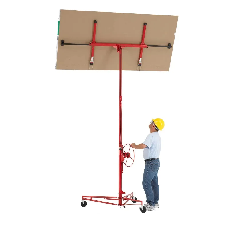 

Drywall Lift for Sale From China with 5" Caster Wheels Panel Hoist