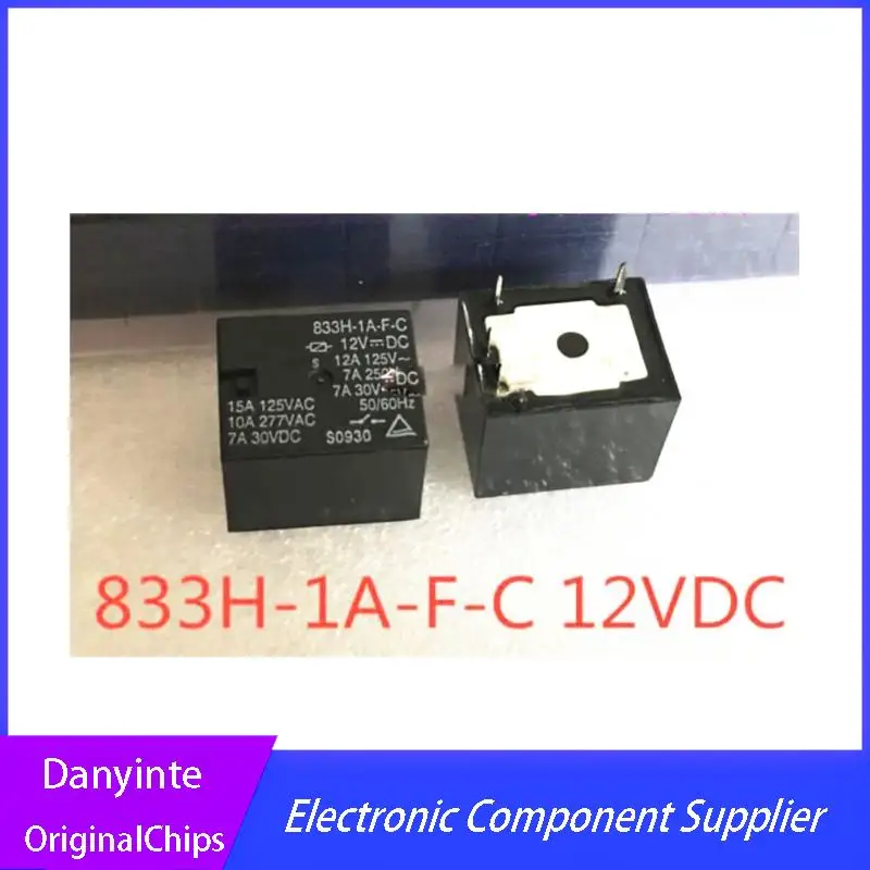 NEW   5PCS/LOT  833H-1A-F-C 833H-1A-F-C-12VDC 833H-1A-F-C 12vdc 12v 4pin