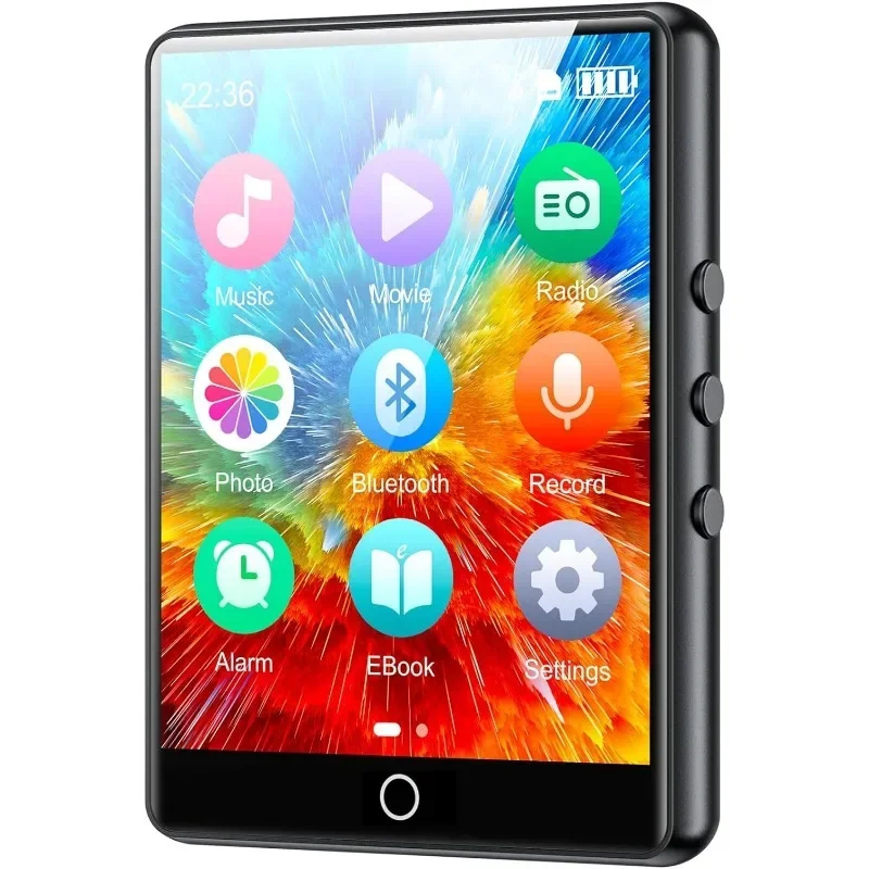 32GB 2.8 Inch Touch Screen Bluetooth 5.0 MP3 Player, HiFi Music Player with Speaker/FM Radio/Recorder/Ebook/Picture