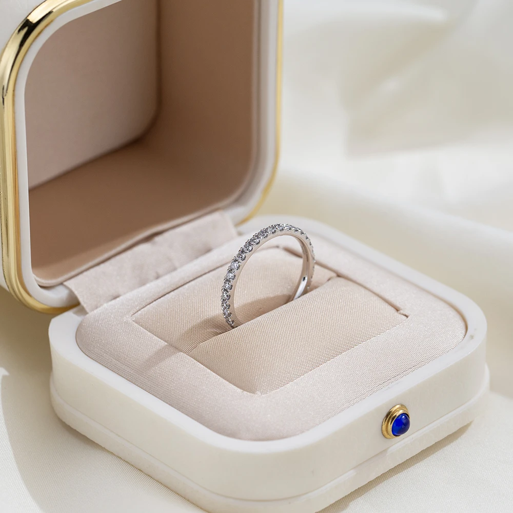 

Messi Jewelry Lab Grown Diamond Wedding Rings Platinum PT950 Engagement Ring For Woman Girls In Stock MSR-408