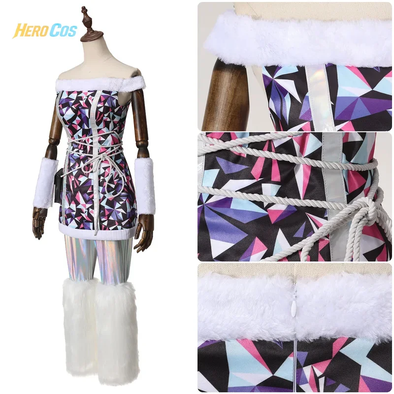 الوحش آبي Bominable تأثيري أنيمي المرأة أفخم فستان السراويل مجموعة كاملة اكسسوارات موحدة حفلة الهالوين الزي بطل كوس