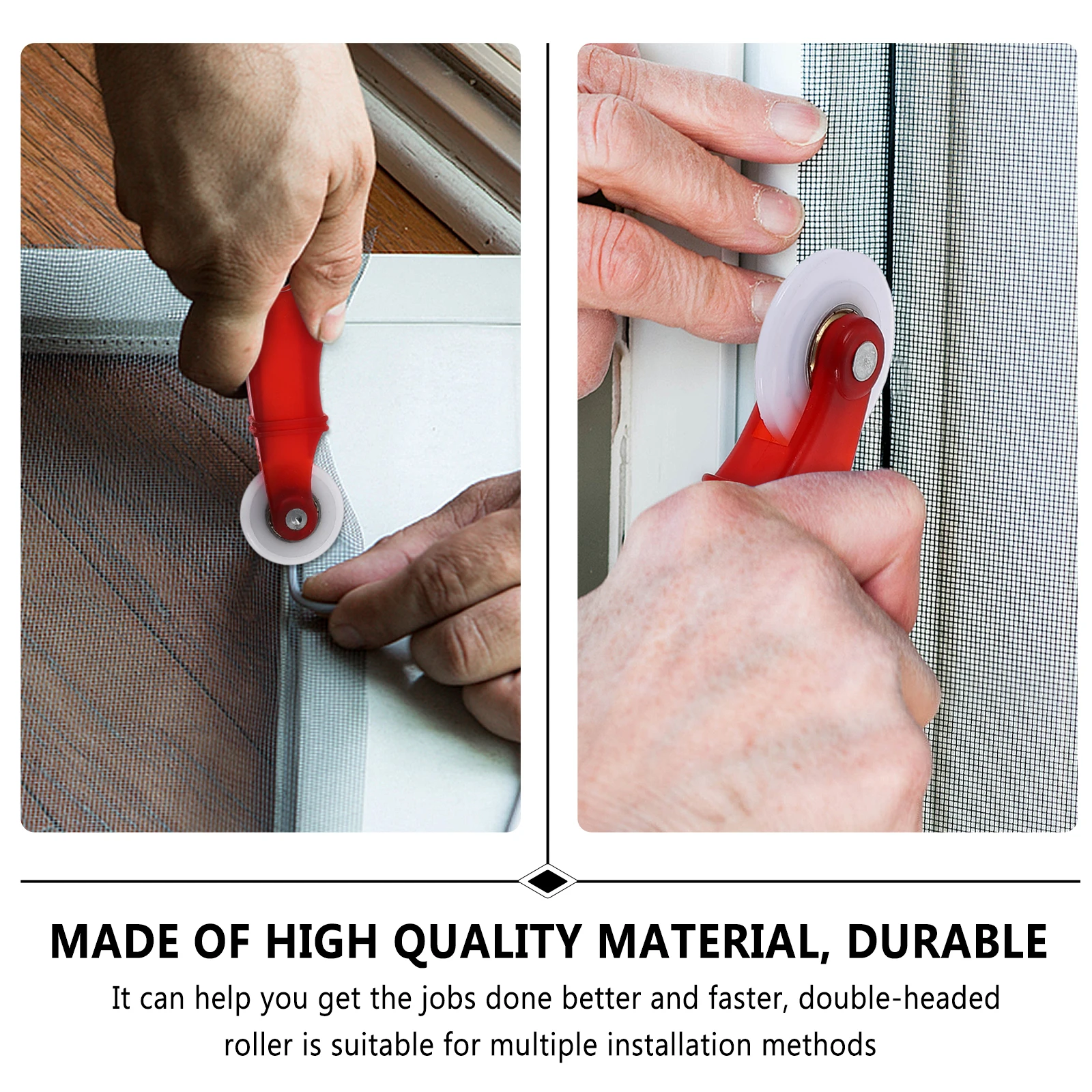 

Aluminum Alloy Door and Window Pulley Spline Roller Installing Screens Rolling Equipments
