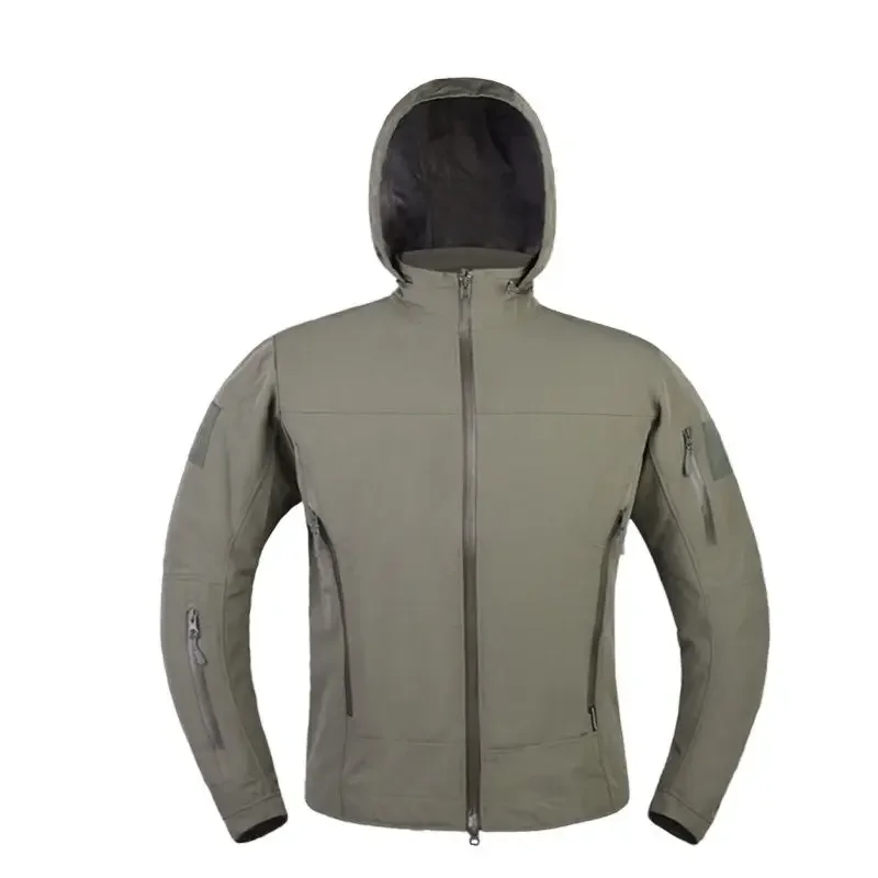 Emersongear тактические мужские куртки SoftShell для кемпинга, пешего туризма, зимнее пальто, охотничья ветровка, куртка с капюшоном, охотничьи пальто, спорт на открытом воздухе