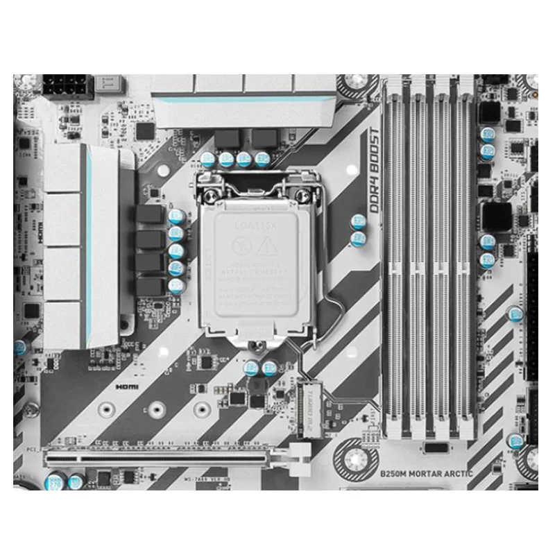 MORTAR ARCTIC-Desktop Mainboard, Motherboards B250M, LGA 1151, DDR4, 64GB, ATX para Intel B250, SATA III, USB 3.0