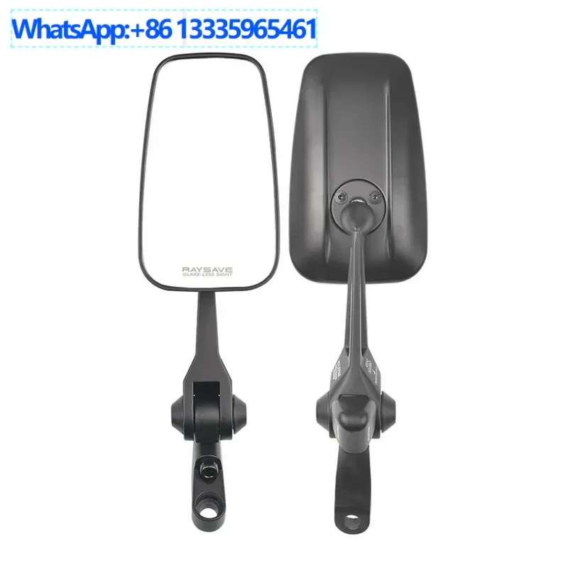 4 PCS AOS4 espelho retrovisor da motocicleta invertendo modificado espelho retrovisor universal bezerro