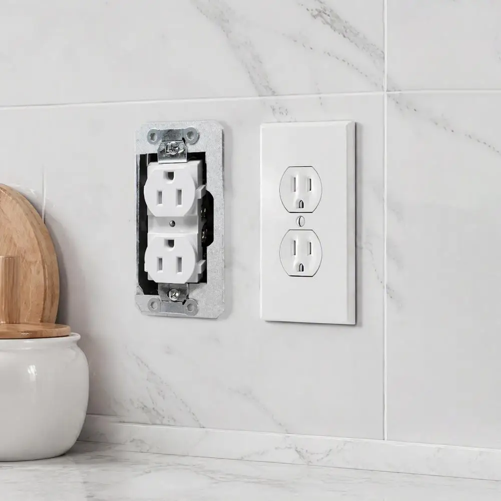 Recessed Outlet Fix Spacers Electrical Outlet Spacers 5/10/15/20/30pcs Galvanized Metal Wall Plate Spacers Electrical Outlet