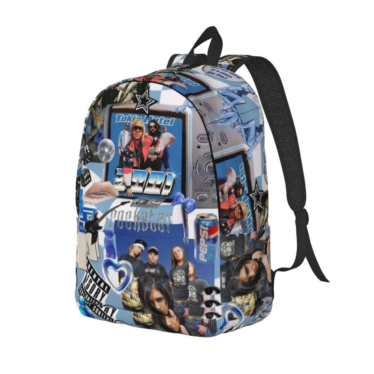 Tokio Hotel New Fashionable Pattern School Bag Print Lightweight Backpack 15.7in 17.7in