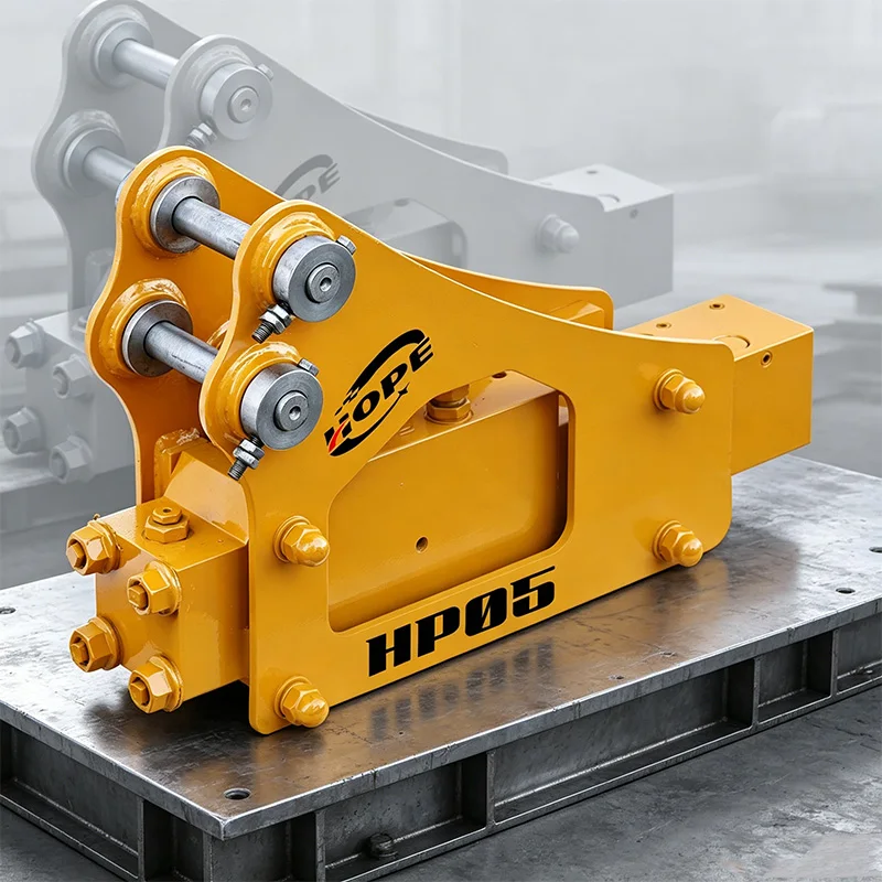 SB05 Side Hydraulic Rock Breaker Hammer, Excavator Attachment CE ISO Certified For Concrete Stone Demolition Construction Tools