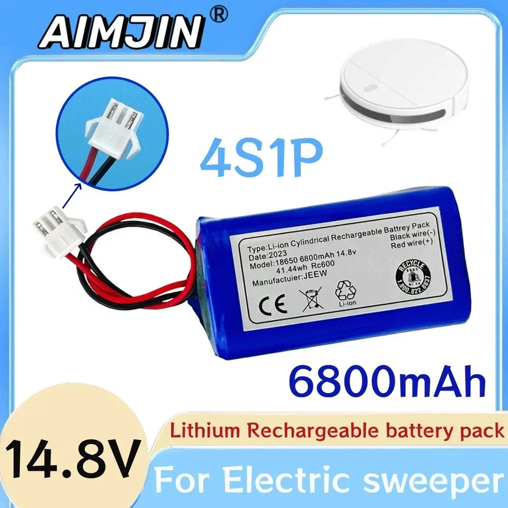 

14.8v 6800mah SM 3P Plug Li-ion Battery Pack For Airrobo P20 Robot Vacuum Cleaner