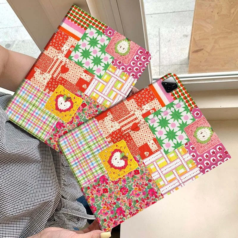 

Colorful Square Pattern Tile Gift Tablet Case For Xiaomi Redmi Mini Pad SE K 2 4 5 6 7 8 2023 2025 11 8.8 11.2 10.1 Pro