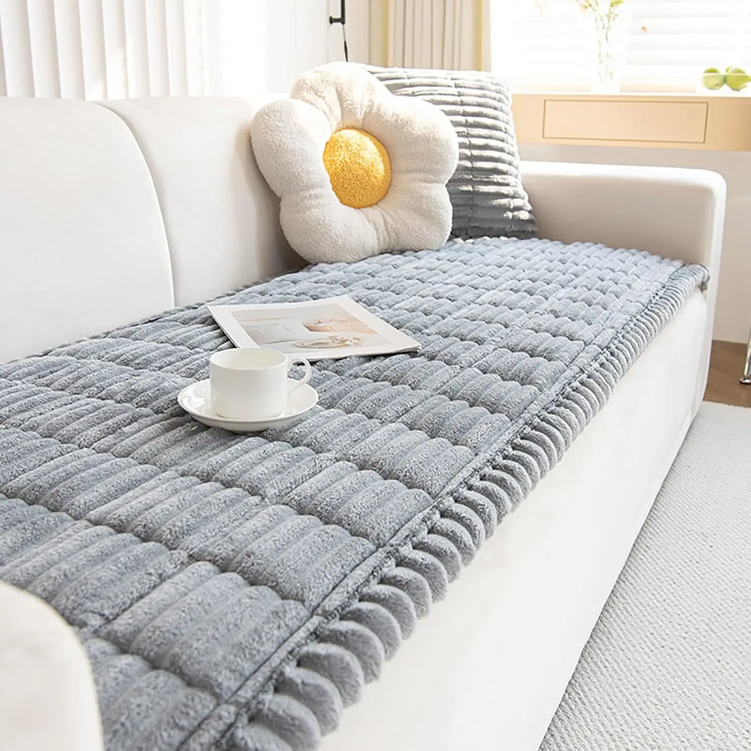 

Моющийся нескользящий чехол для дивана для домашних животных, защитный коврик для собак на диваны, прочный и безопасный для питомцев