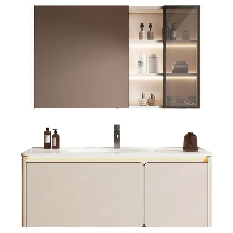 

New arc with ambient light, bathroom, washstand, hand washbasin cabinet, bathroom cabinet combination