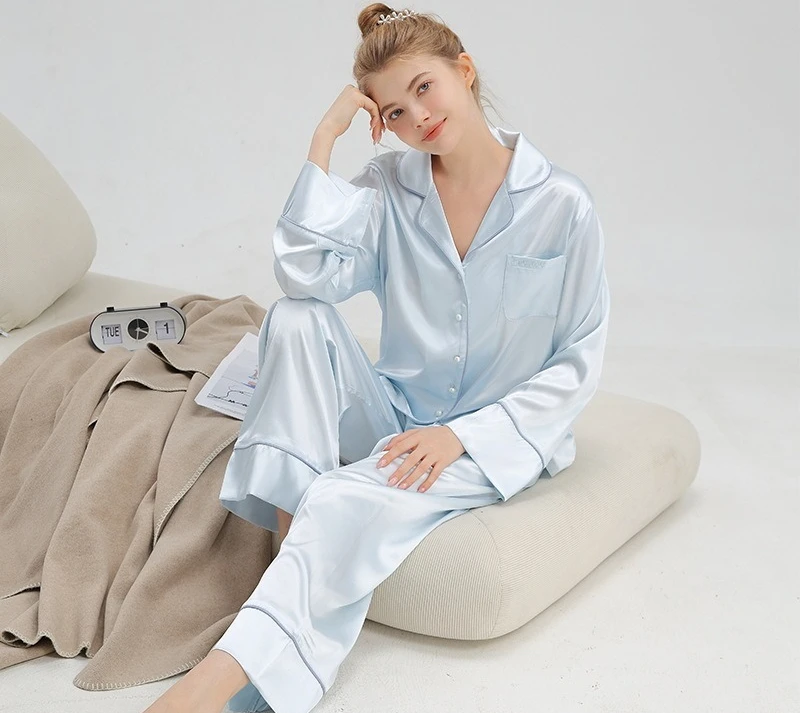 HighEnd Women's Long Sleeved Pants Cardigan Pajamas Set Spring Autumn Stylish Loungewear Outdoor Wear Winter XXL Size Soft Cozy