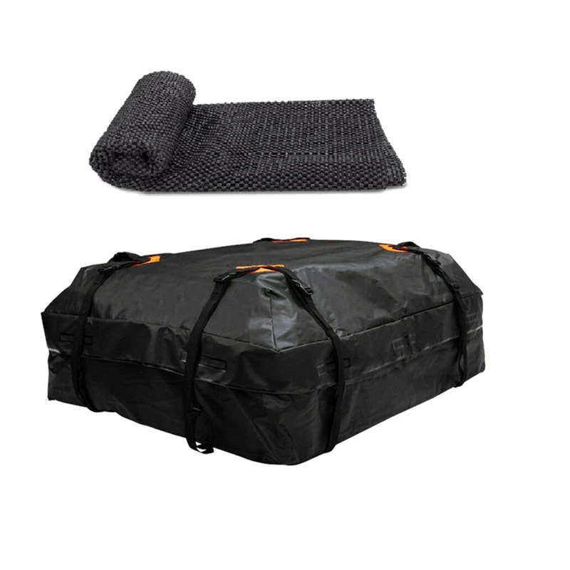 420D Waterproof Oxford Cloth Car Roof Top Rack Carrier Cargo Bag Luggage Storage Travel Bag