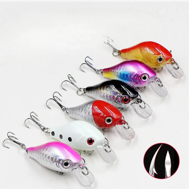 Crankbaits Mini Hard Baits Wobblers Artificial Tackle Bass Bait Spinners Top Water Fishing Lures Swimbait Sinking Wobbler