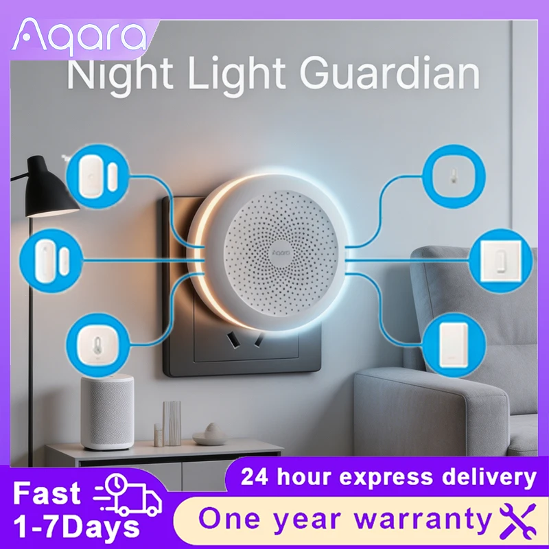 

Умный хаб Aqara RGB M1S с поддержкой Zigbee 3.0 и Wi-Fi, беспроводной шлюз с RGB LED-подсветкой и пультом дистанционного управления для приложения Xiaomi Mijia Homekit