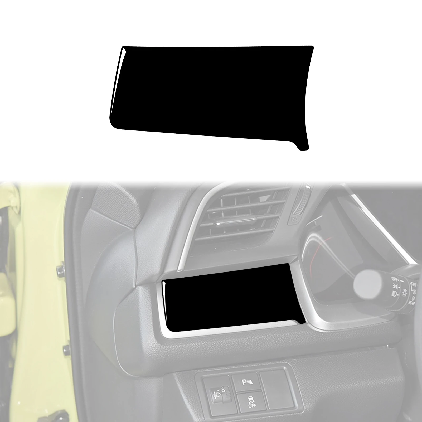 For Honda Civic 10th Gen 2016 2017 2018 2019 Accessories Black Plastic Car Interior Steering Wheel Door Gear Vents Trim Sticker view 3