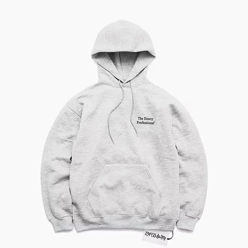 The Ennoy Professional Casual and versatile hooded pullover sweatshirt, simple long sleeve top
