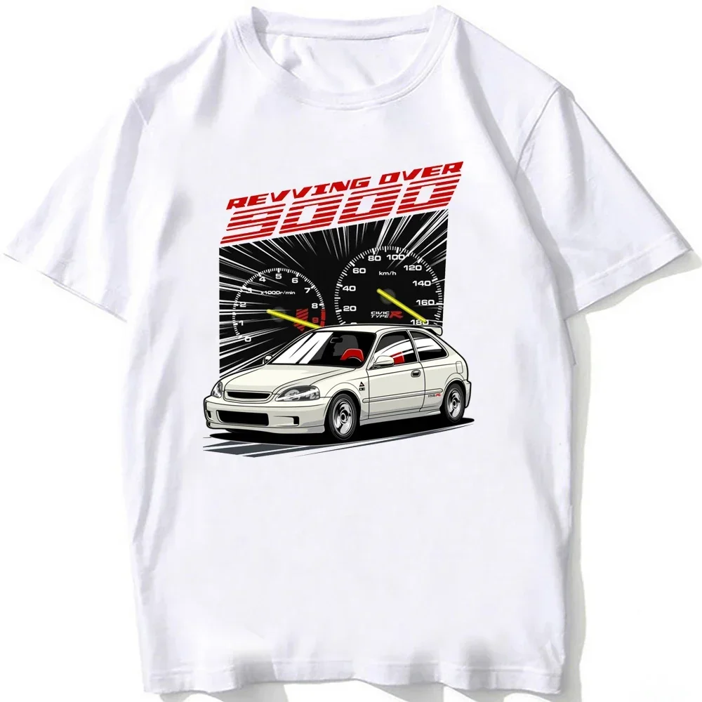 Civic Type R EK9 - Drehzahl über 9000 T-Shirt Neue Sommer Männer Kurzarm Lustige Hip Hop Junge Casual Tops JDM Legende Auto Tees