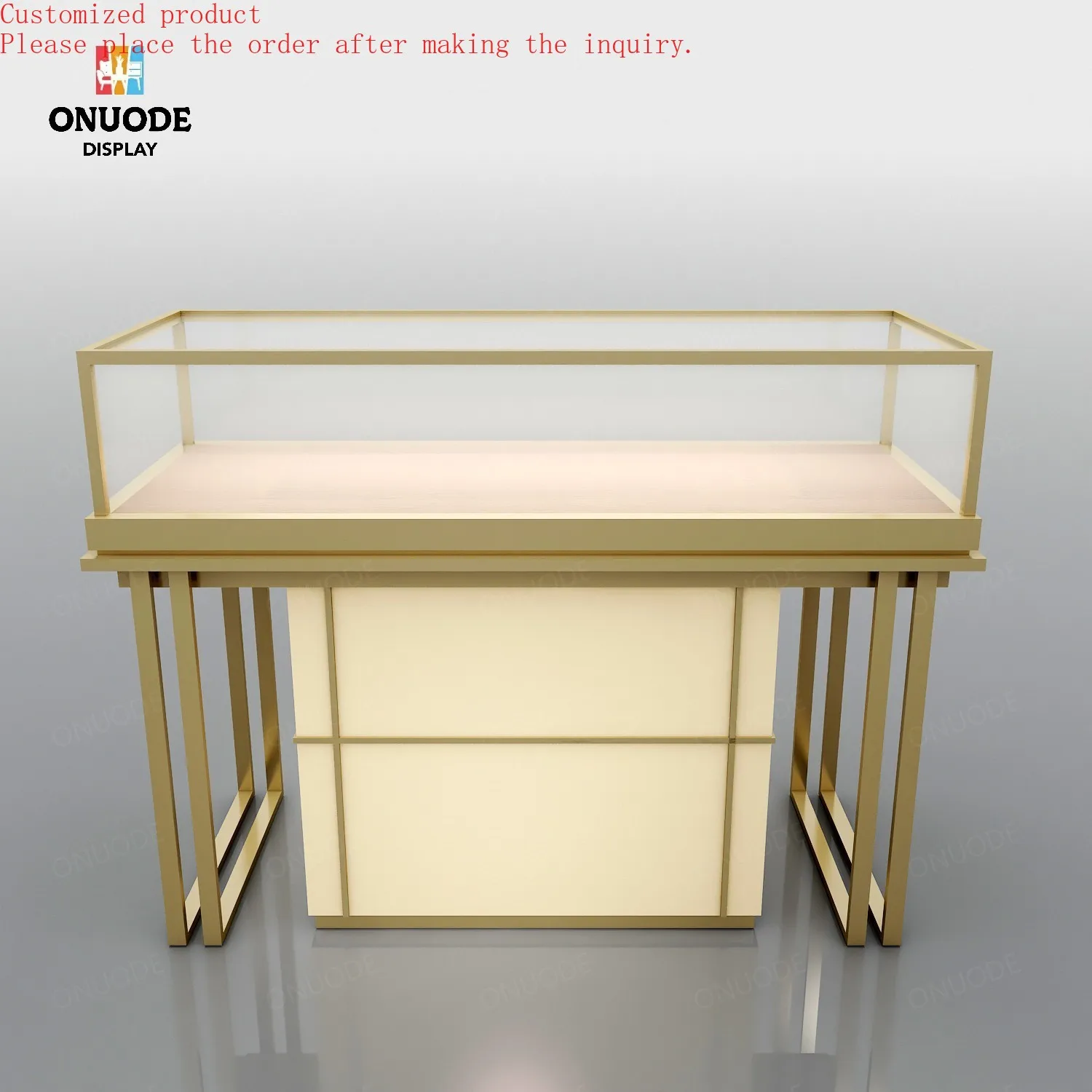 

Custom.Free Design Custom LED Light Wood Glass Jewelry Store Furniture Modern Jewelry Showcase for Watches Jewellery Display Cab