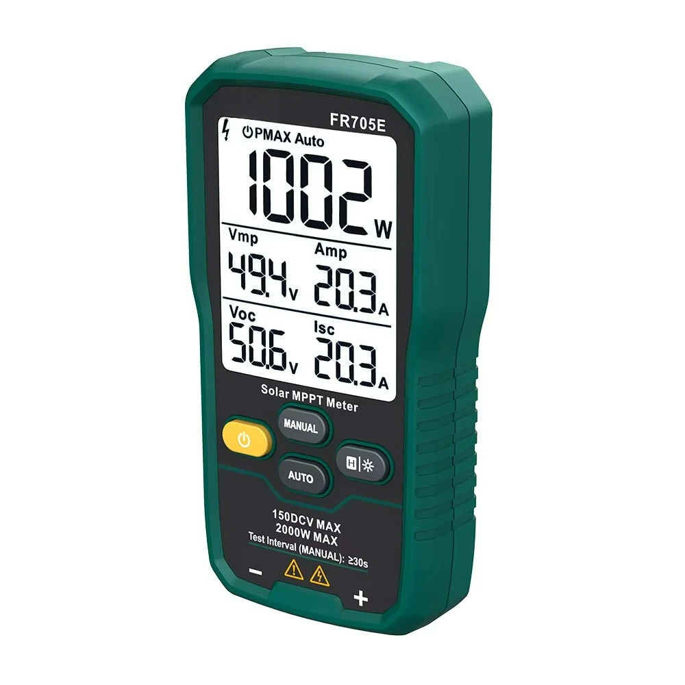 

FR705E solar MPPT table 2000W photovoltaic module maximum power tester, no-load voltage, short-circuit current Lmp Vmp test