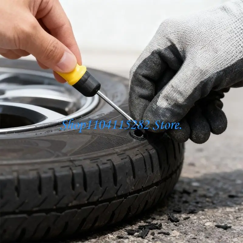 Global Tire Repair Set 60pcs Vacuum Outlets And Driver For Car Motorbike Truck M