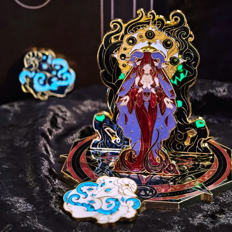 

Новое украшение из металлического светящегося эмалированного значка Shub-Niggurath'S Feast Of Delight - товары для периферийных устройств Ктулху