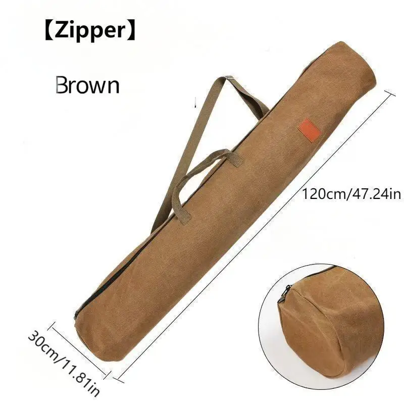 Angelruten-Tasche aus Canvas, leicht, mit Platz für einen Regenschirm, Angel-Tasche, tragbare Aufbewahrungstasche für den Außenbereich, Regenschirm-Tasche, Ruten-Tasche, Angel-Ausrüstungstasche mit großem Fassungsvermögen. – Detail 8