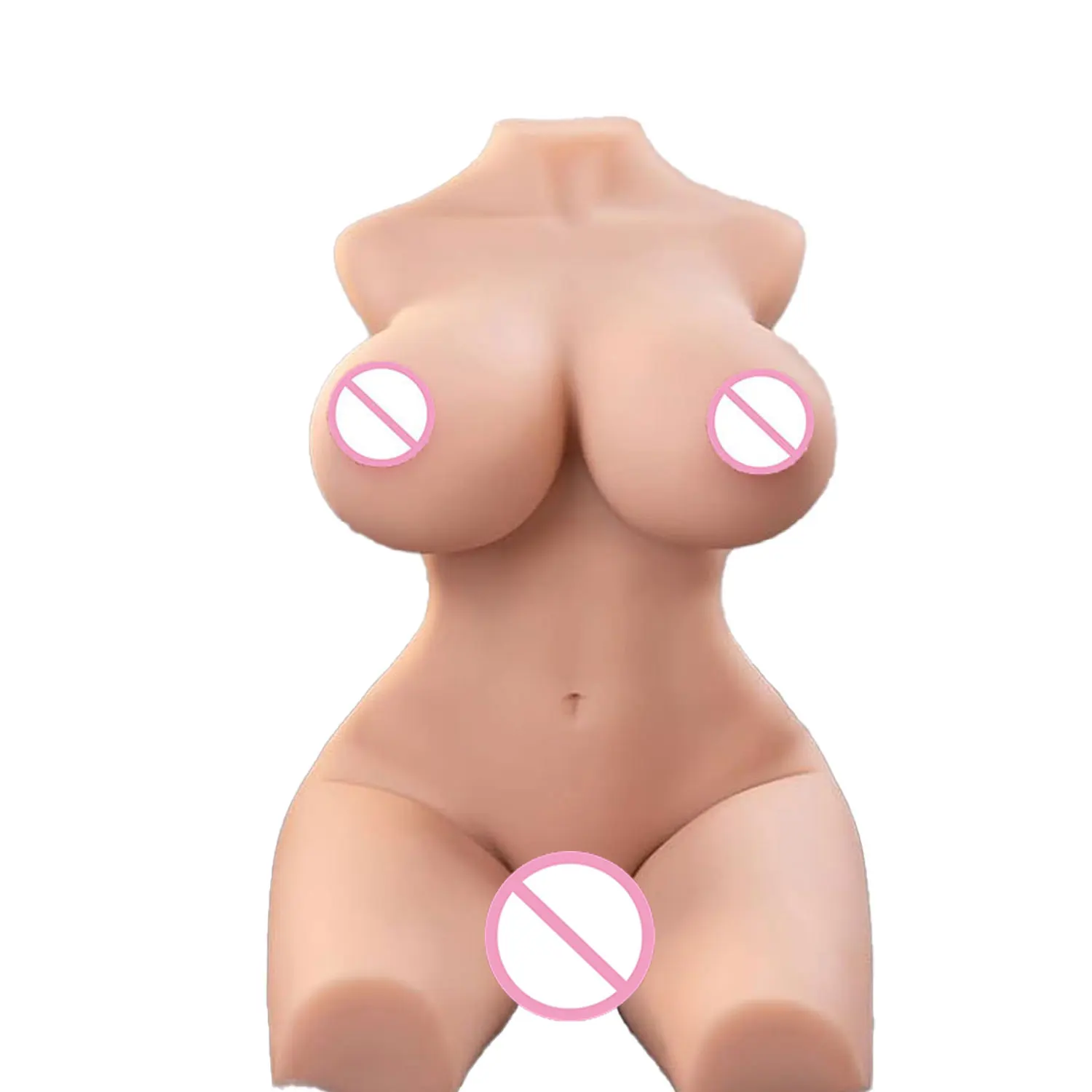 Muñeca sexual de torso de silicona realista, muñeca de amor de medio cuerpo a tamaño real, con busto grande y caderas anchas, tacto de piel suave, juguete para adultos discreto.
