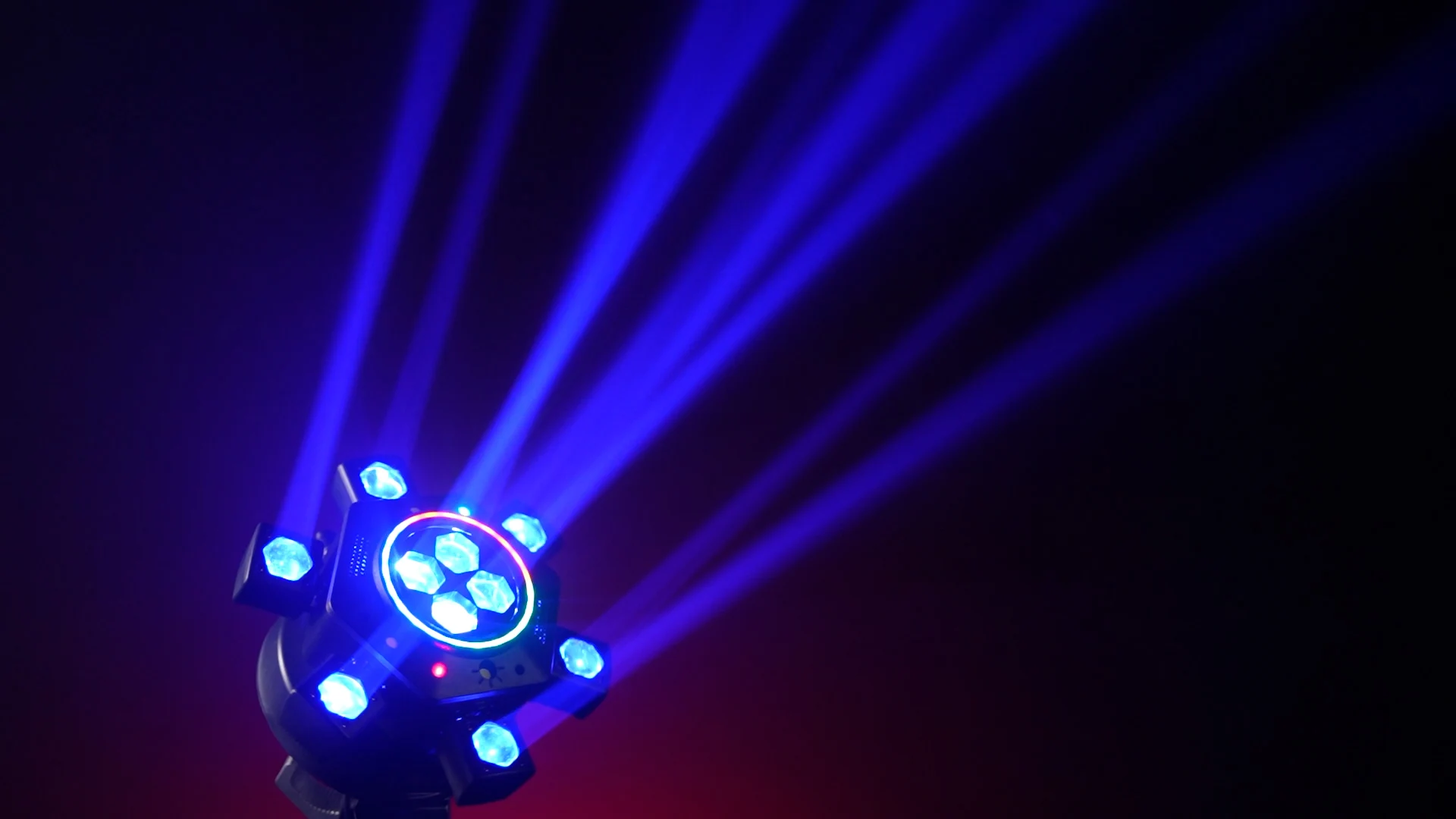 Fernbedienbare Moving-Head-Lichtanlage mit 6 Armen, RGBW-Beam, Strobe, Laser, DMX512-Bühnenbeleuchtung für DJ, Disco, KTV – Detail 22