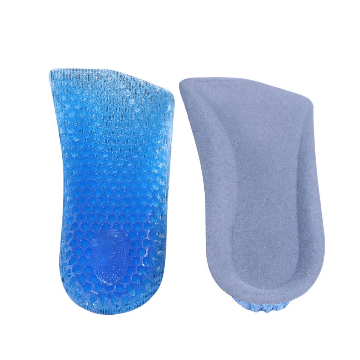 1 Pair 3Cm Height Increasing Heel Pads Flannelette Insoles Non-Slip Anti-Blister Half Cushions For Sneakers Boots Gel Pads Heel