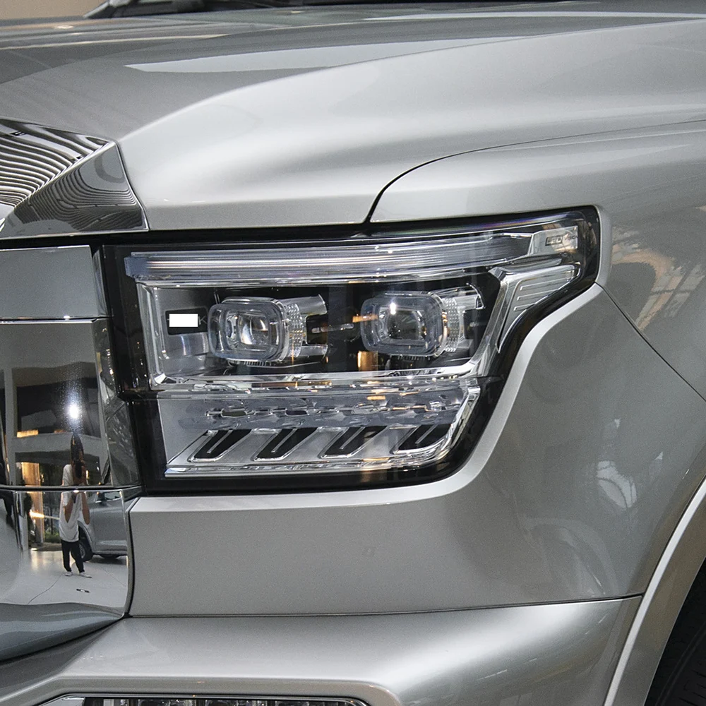 ل Wey Tank 500 2022-2023 غطاء للمصابيح الأمامية مع غطاء مصباح شفاف قذيفة عدسة شبكي لاستبدال عاكس الضوء