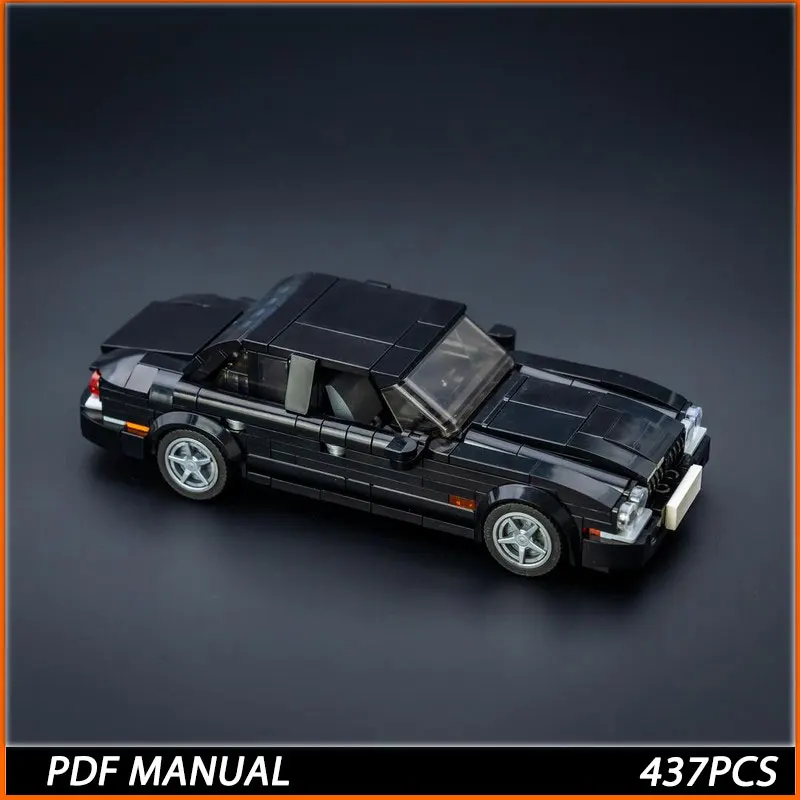 

City Speed Super Car Model Building Blocks Black Xj8 Car Custom DIY Bricks MOC Toy Classic Rally Sports Super Racer Vehicle